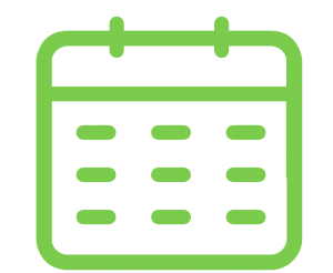 Sports Recruiting Video Services - green calendar icon