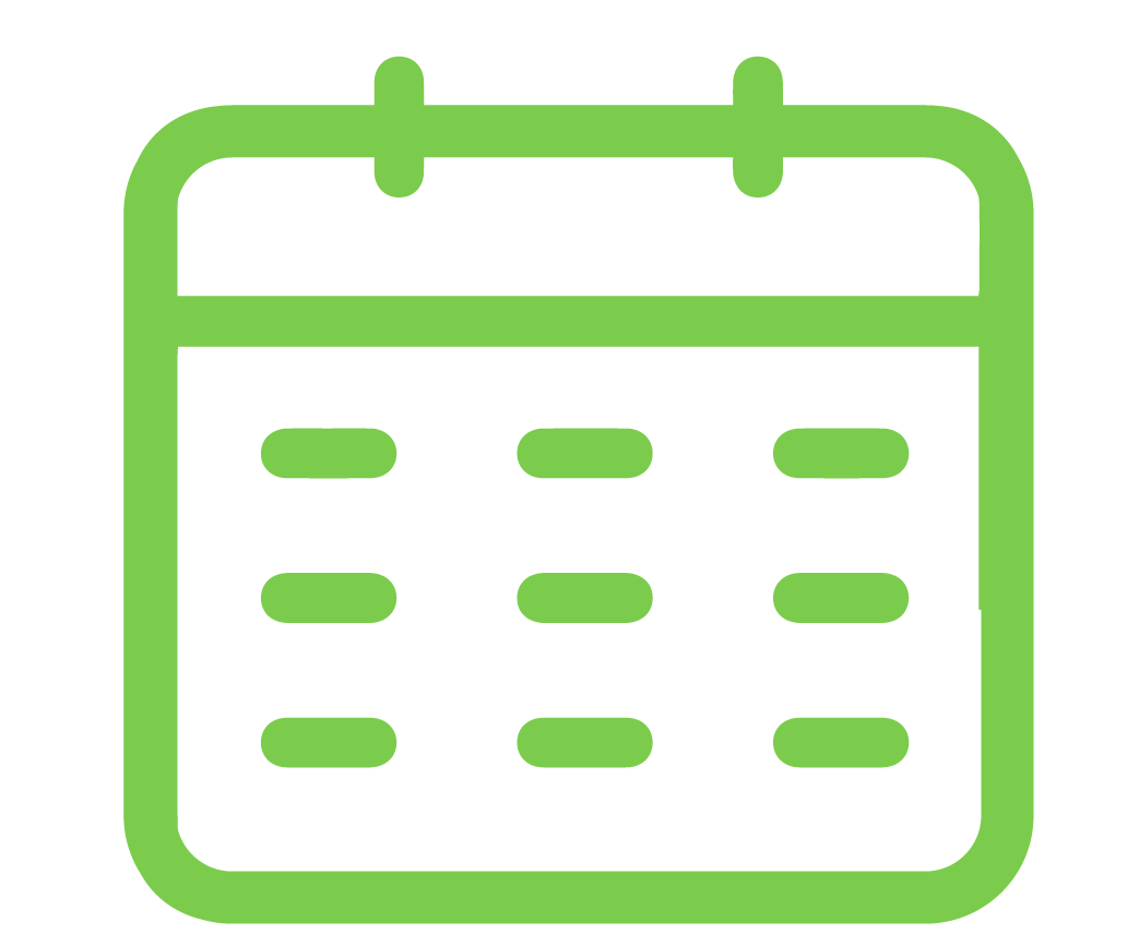 Sports Recruiting Video Services - green calendar icon